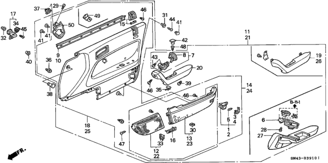 1990 Honda Accord Cover, Lock Knob *R104L* (VINTAGE RED) Diagram for 83508-SM4-000ZB