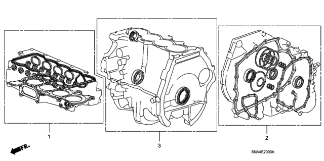 2007 Honda Civic Gasket Kit (1.8L) Diagram