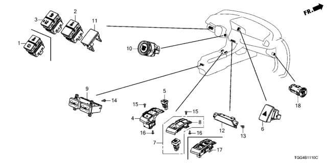 2017 Honda Civic Switch Diagram