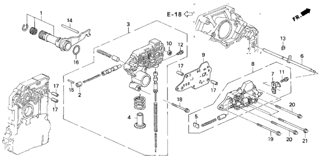 1997 Honda Odyssey 5 Door EX KA 4AT AT Regulator (2.2L) Diagram