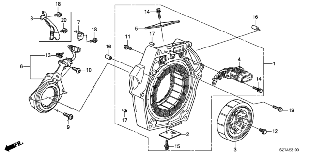 2016 Honda CR-Z Sensor Comp,Resolver Diagram for 1A810-RBJ-013