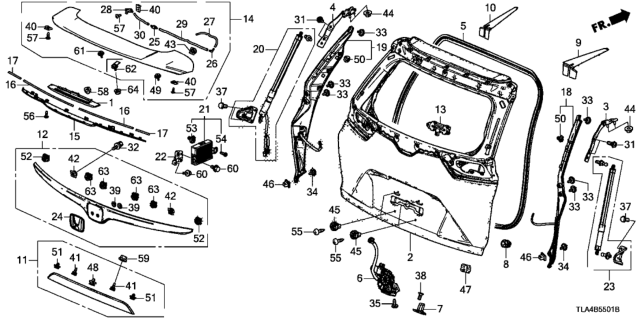 2017 Honda CR-V Tailgate (Power) Diagram