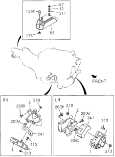 1996 Honda Passport Cover, R. Diagram for 8-97138-195-0