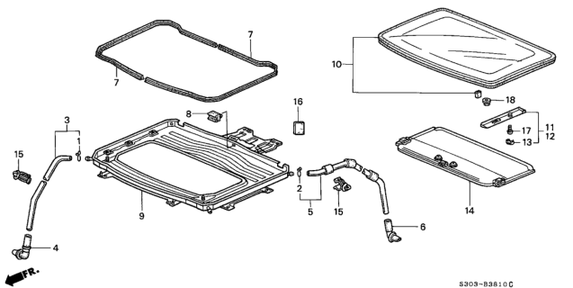 1998 Honda Prelude Sliding Roof Diagram