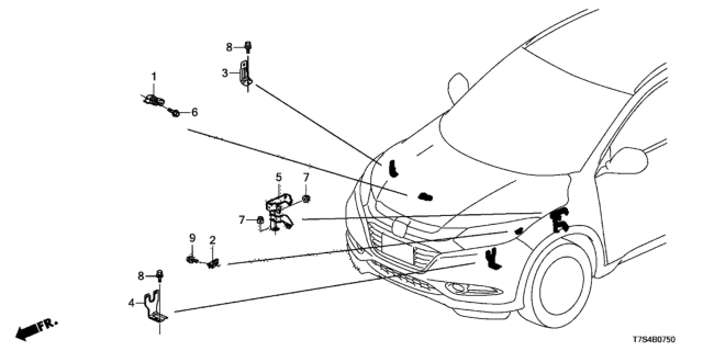 2018 Honda HR-V 5 Door LX (2WD GUADALAJARA) KA 6MT Wire Harness Bracket Diagram
