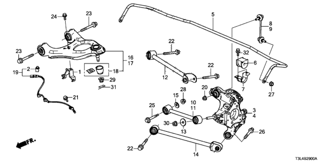 2015 Honda Accord Rear Knuckle Diagram