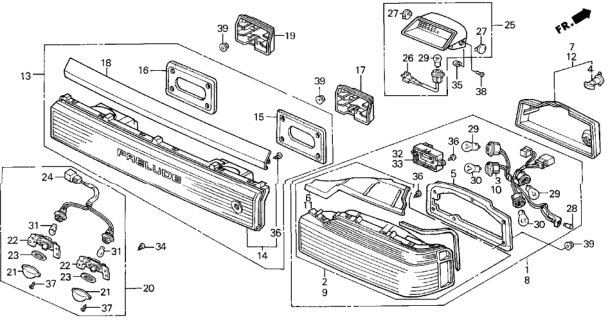 1990 Honda Prelude Cap *NH89L* (PALMY GRAY) Diagram for 34274-SF1-A02ZD