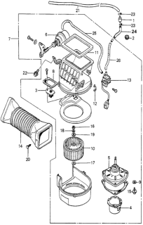 1980 Honda Accord Valve Assy., Magnet Diagram for 39249-671-671