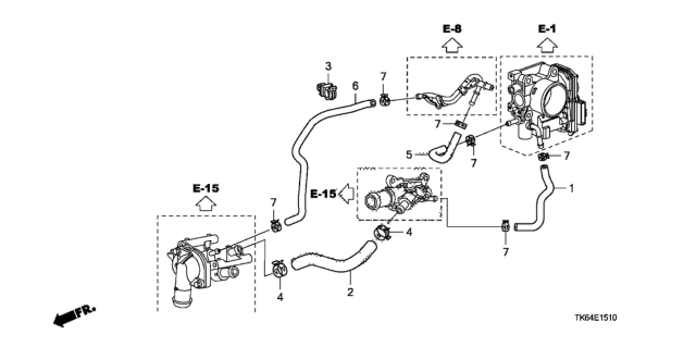 2011 Honda Fit Water Hose Diagram