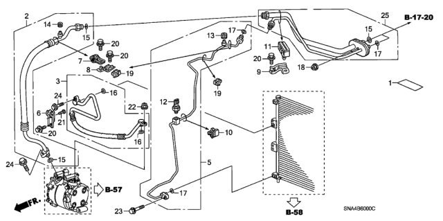 2008 Honda Civic Hose, Suction Diagram for 80311-SNA-A03