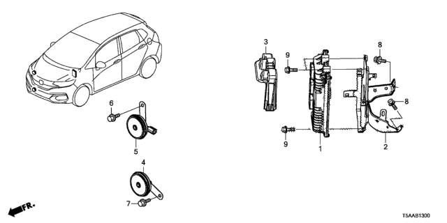 2020 Honda Fit Control Module, Powertrain Diagram for 37820-5R7-AK1