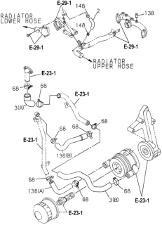 1996 Honda Passport Hose, Oil Cooler Return Diagram for 8-97061-307-2