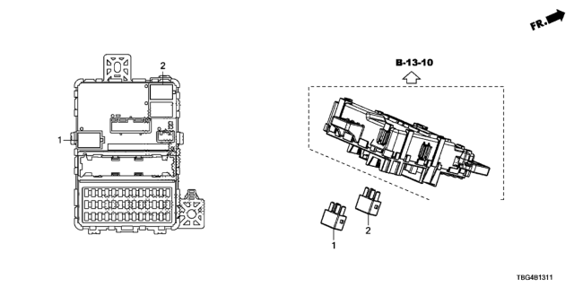 2016 Honda Civic Control Unit (Cabin) Diagram 2