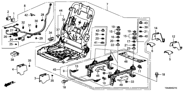 2015 Honda CR-V Frame Comp R,Fr Diagram for 81136-T0G-A01