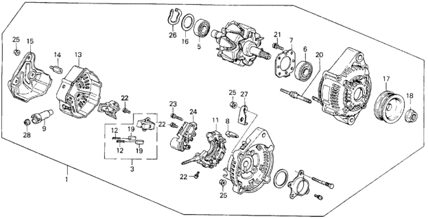 1988 Honda Prelude Cover, RR. End Diagram for 31137-PK1-014