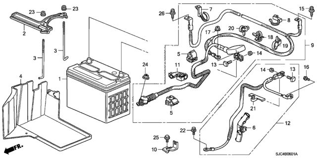 2009 Honda Ridgeline Battery Diagram