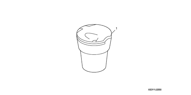 2014 Honda Civic 4 Door GX (NAVIGATION) KA 5AT Ashtray (Cup Holder) Diagram