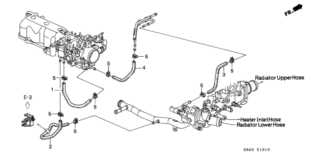 2000 Honda Accord Water Hose Diagram