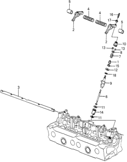 1982 Honda Civic 5 Door ** (WAGOVAN) KA HMT Auxiliary Valve Diagram