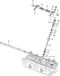 1980 Honda Civic Spring, C-Valve Diagram for 14761-689-000