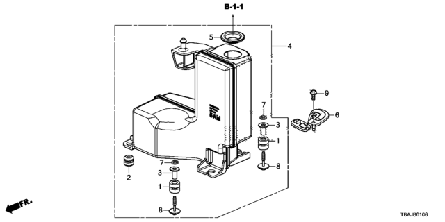2019 Honda Civic 4 Door SI KA 6MT Resonator Chamber Diagram