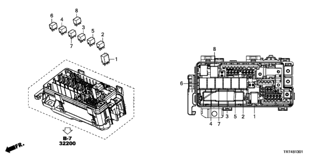 2020 Honda Clarity Fuel Cell 4 Door D (CLARITY SAYAMA) KA 1AT Control Unit (Motor Room) Diagram 2
