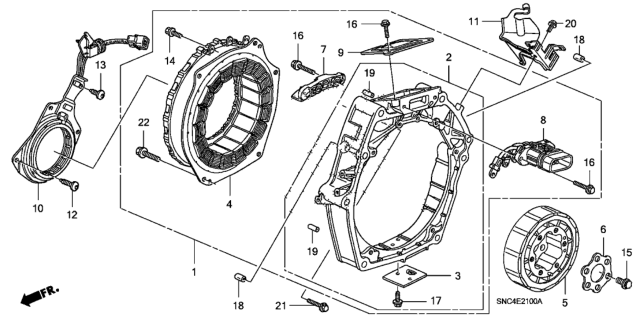 2009 Honda Civic Cover, Terminal Diagram for 1A511-RMX-000