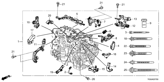 2021 Honda Civic Engine Wire Harness Diagram