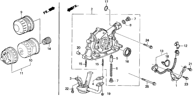 1996 Honda Del Sol Oil Seal (38X50X7.4) Diagram for 91212-PR3-003