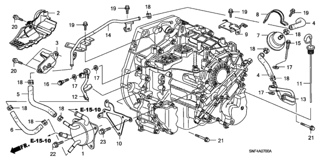 2008 Honda Civic ATF Pipe Diagram