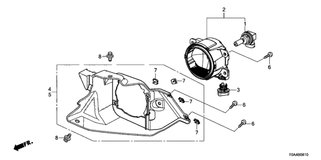 2013 Honda CR-V Foglight Diagram