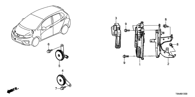 2015 Honda Fit Control Module, Powertrain (Rewritable) Diagram for 37820-5R7-C13