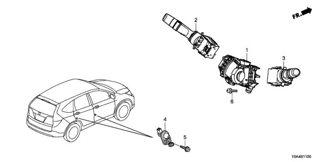 2016 Honda CR-V Combination Switch Diagram