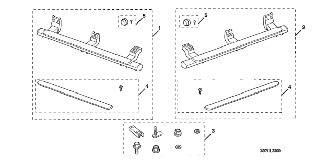 2003 Honda Element Step Assy., L. Side Diagram for 08L33-SCV-1004