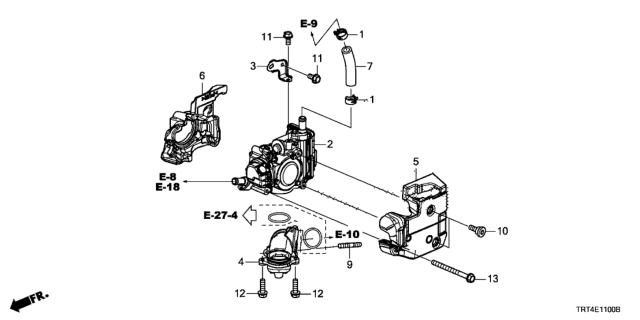 2017 Honda Clarity Fuel Cell Cathode Outlet Valve Diagram