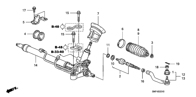 2011 Honda Civic 4 Door GX KA 5AT P.S. Gear Box (HPS) Diagram