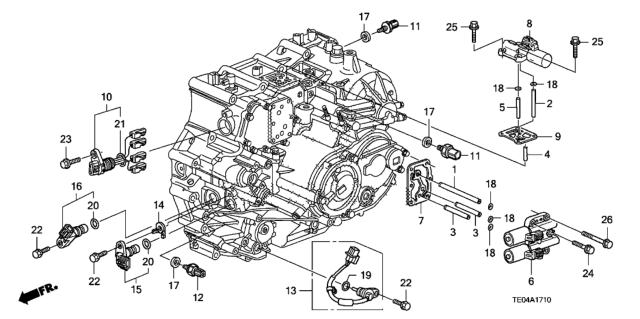 2010 Honda Accord Pick-Up Assembly Diagram for 28820-R29-013