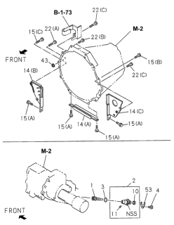 2000 Honda Passport MT Speedometer Driven Gear Diagram