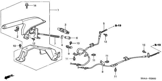 2004 Honda Civic Parking Brake Diagram 1