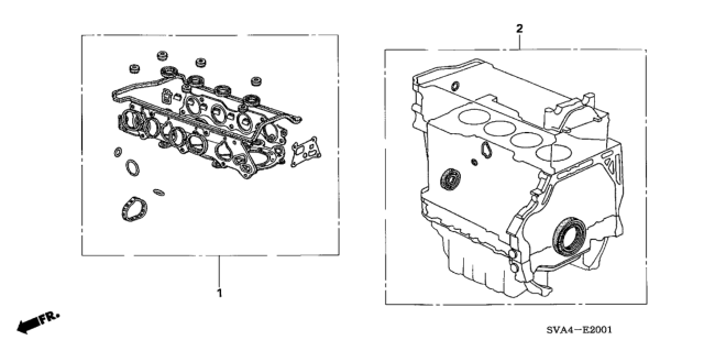 2006 Honda Civic Gasket Kit (2.0L) Diagram