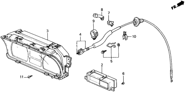 1989 Honda Civic Combination Meter Diagram