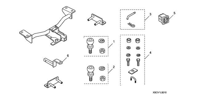 2011 Honda Element Trailer Hitch Diagram