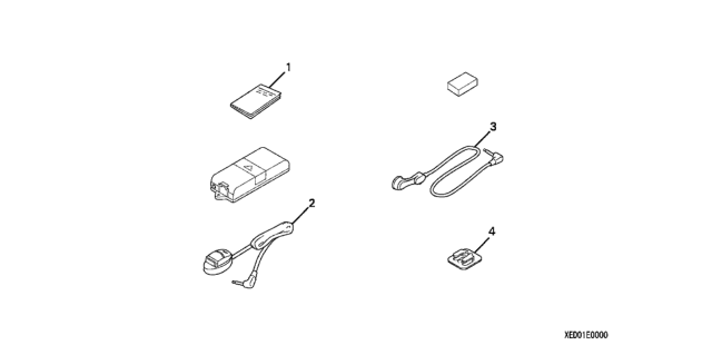 2004 Honda Pilot Hands Free Cell Base Kit Diagram