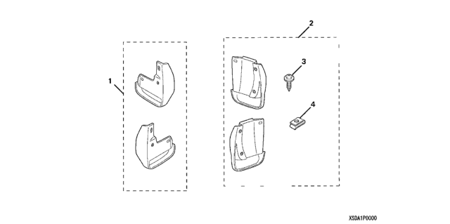 2004 Honda Accord Splash Guard Diagram