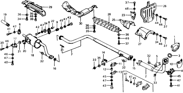 1977 Honda Civic Plate, Tank Baffle Diagram for 70281-663-671