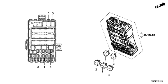 2012 Honda Civic Control Unit (Cabin) Diagram 2