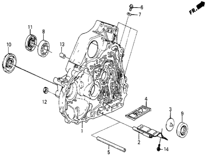 1987 Honda Civic 4AT Torque Converter Diagram