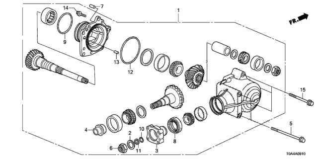 2012 Honda CR-V AT Transfer Diagram