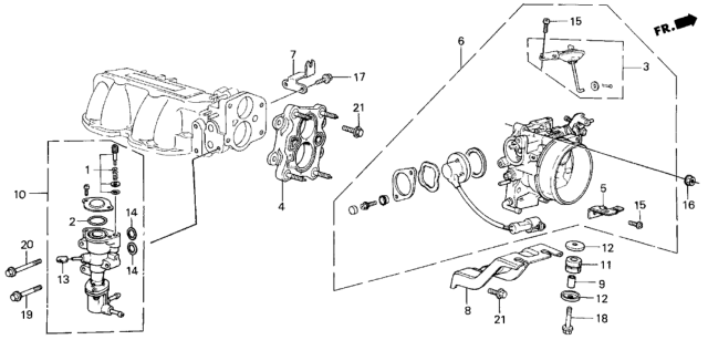 1987 Honda Civic Throttle Body Diagram