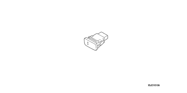 2006 Honda Ridgeline Switch, Foglight *NH607L* (TU DARK GRAY) Diagram for 08V31-SJC-130A